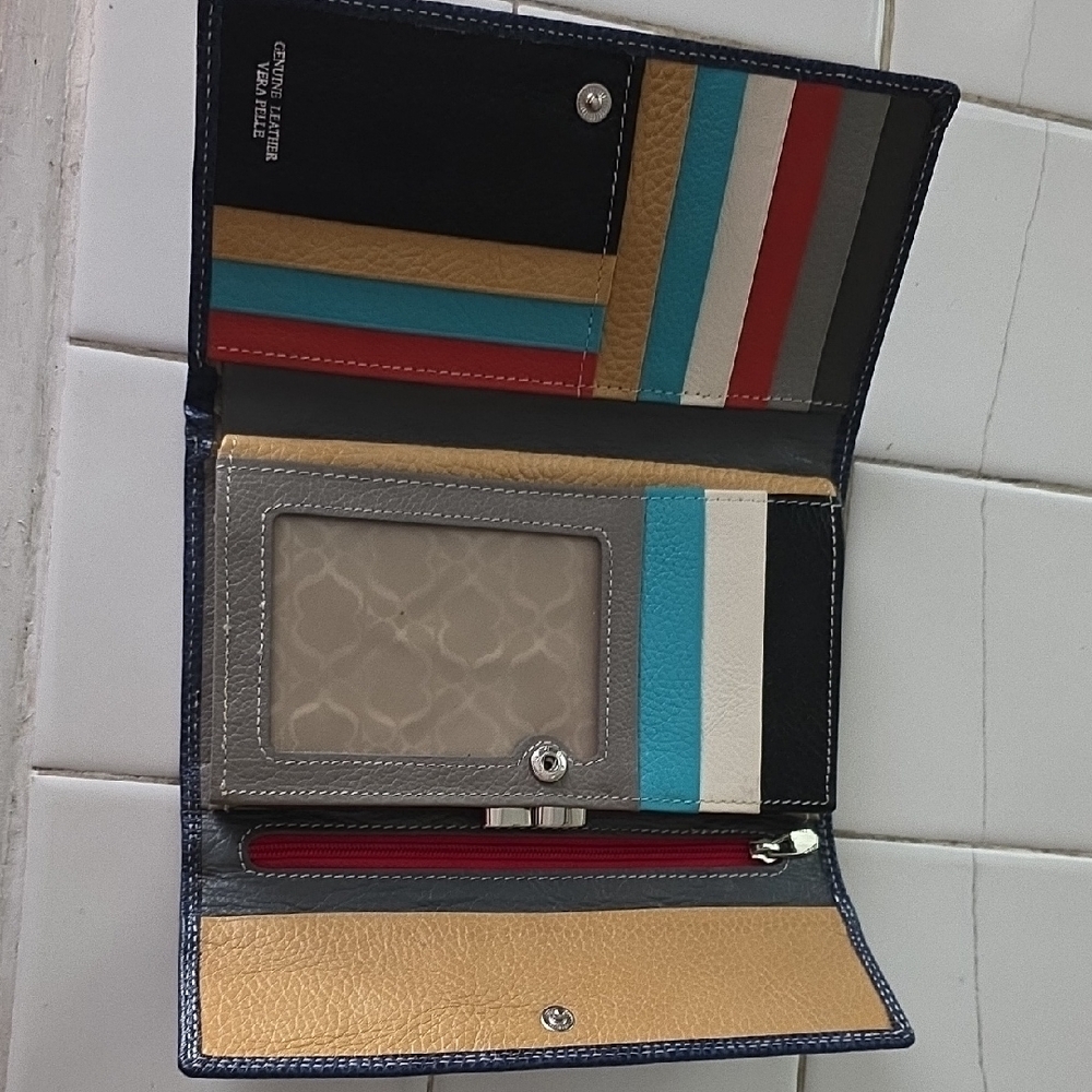 Vera Pelle Multicolor Leather Wallet